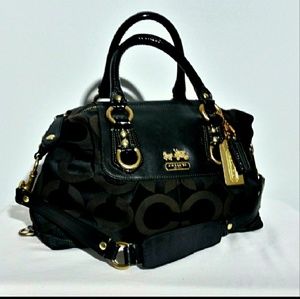 💕 Authentic Deep Chocolate Coach Satchel